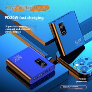 66W Mini Power Bank with Bidirectional Fast Charging