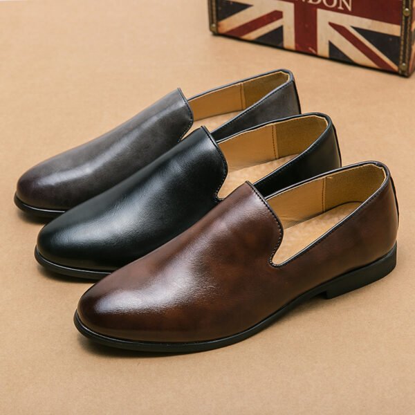 Breathable Casual Leather Shoes Korean Fashion Doug Shoes - Image 4