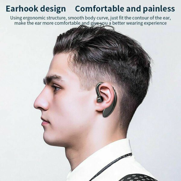 Bluetooth 5.0 Earpiece Driving Trucker Wireless Headset Earbuds Noise Cancelling - Image 7
