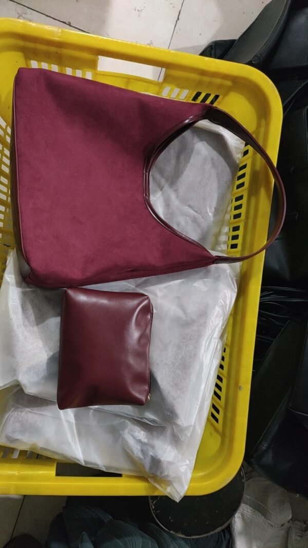 Women's Tote Bag Suede Shoulder Bag - Image 6