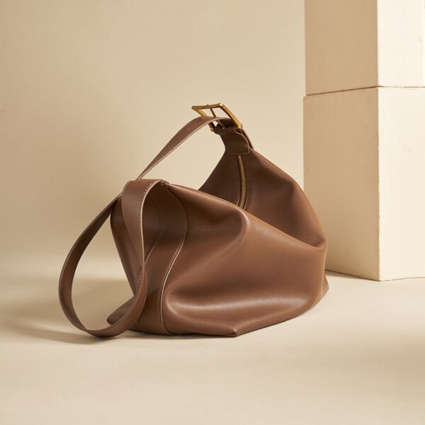 Leather Tote Women's Bag Large Capacity Soft Leather Crossbody - Image 3