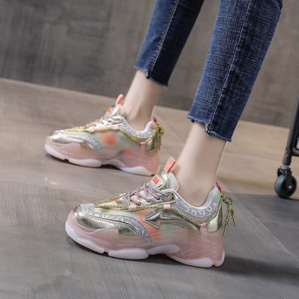 Breathable Platform Gradient Sneakers - Image 4
