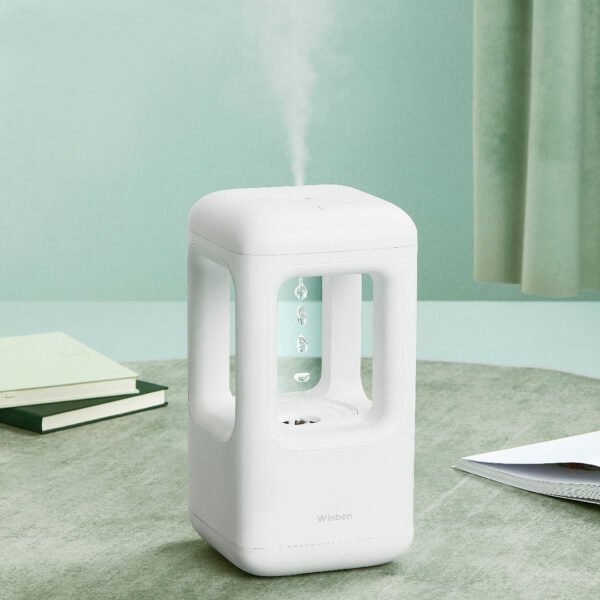 New Air Humidifier Home Quiet Bedroom Anti-Gravity Water Drop Humidifier Atmosphere Light - Image 3