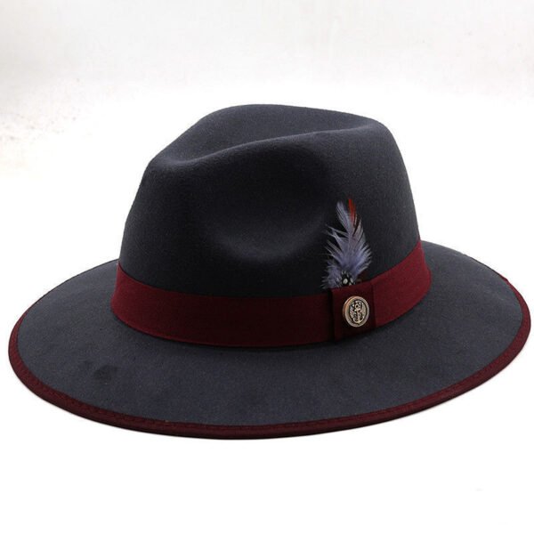 New Great Eaves Feather Ribbon British Retro Hat