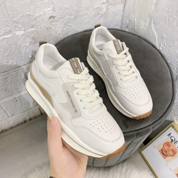 Breathable Low Top Flat Bottom 41 Size Female Lace-up Casual Shoes - Image 4