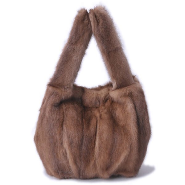 Whole Skin Mink Fur Wrap Soft Surface - Image 6