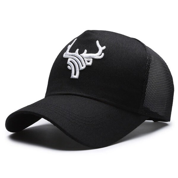 Deer Head Rear Mesh Tall Crown Baseball Cap Men's Summer Breathable - Image 5