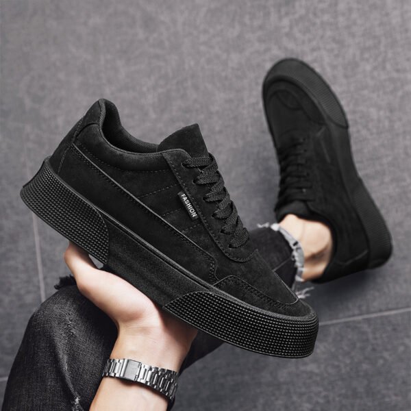 Casual Board Flat Shoes Men Breathable Thick-soled Lace-up Sneakers For Walking Running - Image 7