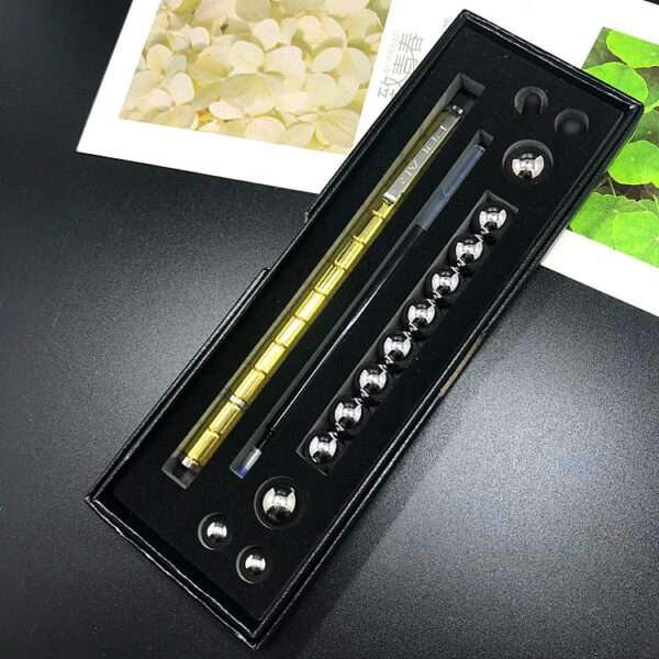 Stress Reducer Relief Toys Gift Box funny black golden kits Fidget magnetic polar pen with stylus ball pen - Image 6