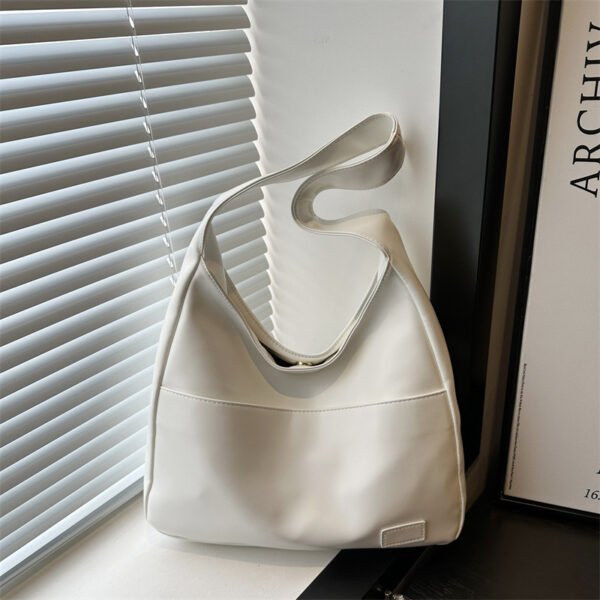 Women Vintage Hobo Bag Casual PU Leather Shoulder Bag Large Capacity Retro Tote Handbag Soft Underarm Bag Fall Winter Bag - Image 9