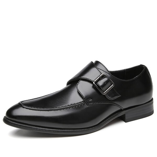 British Style Buckle Business Leather Shoes Men - Image 6