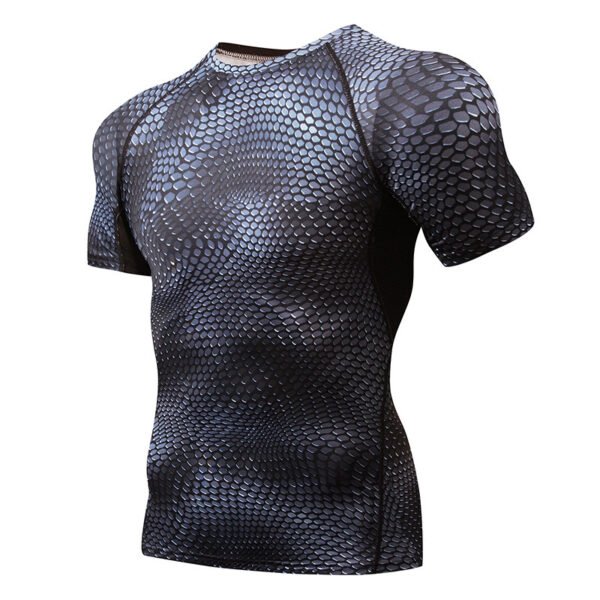 Tights Men's Sports Running Short Sleeve - Image 2