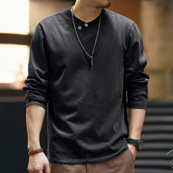 American Retro Heavy Long-sleeved T-shirt