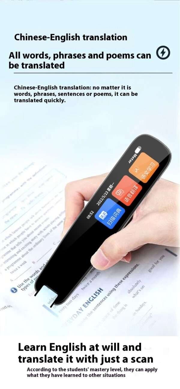 Talking Pen Universal Offline Scan Translation Dictionary Pen English General Practice Scan Pen For Study - Image 4