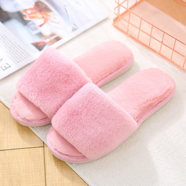 Velvet Women's Cotton Slippers Home Indoor Non-slip - Image 2