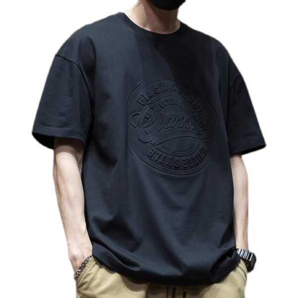 Summer Fat Crew Neck Short Sleeve T-shirt Loose Three-dimensional - Image 5