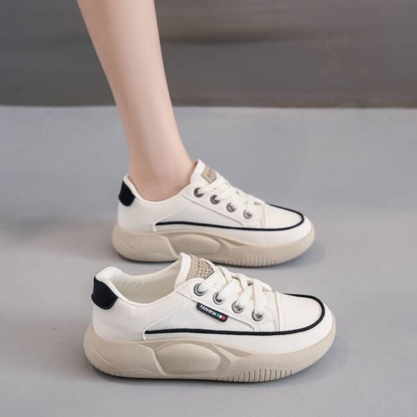 Lightweight Casual Sneaker Women's Soft Bottom Running Shock Absorption Genuine Leather - Image 6
