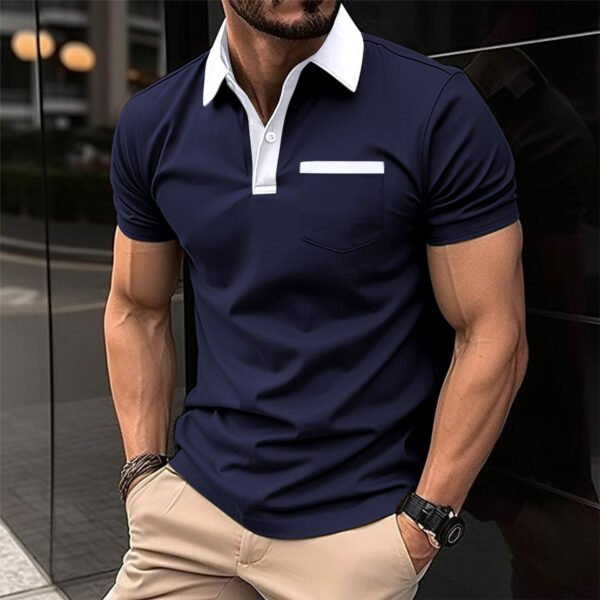 Slim Chest Pocket Short Sleeve Men - Image 7