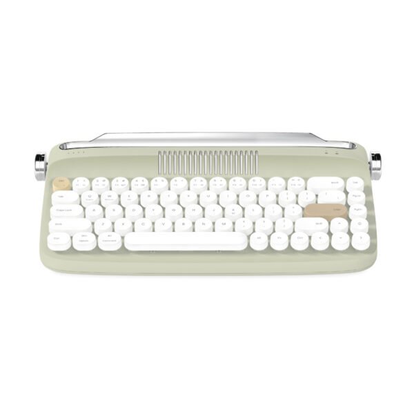 B307 Rechargeable Retro Bluetooth Wireless Keyboard - Image 8