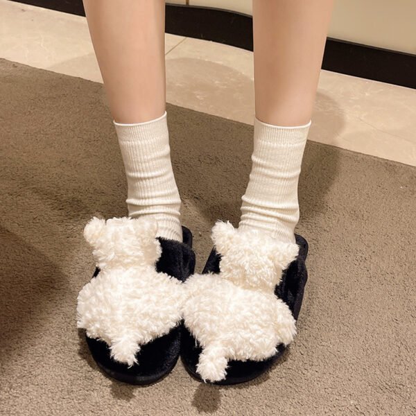 Cotton Slippers Female Puppy Doll Fluffy Slippers - Image 4