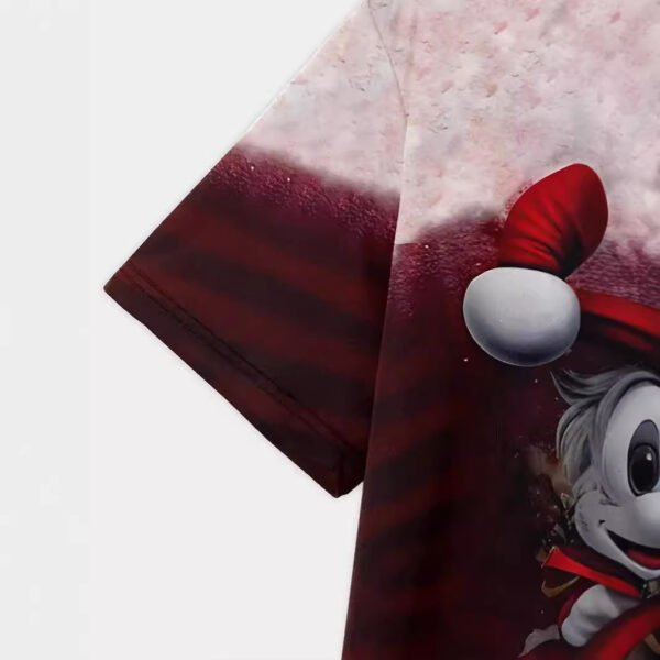 European And American Santa Claus 3D Printed Loose Short Sleeve - Image 3