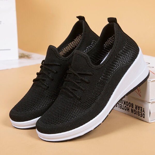 Women's Mesh Breathable Casual Platform Wedge Heels - Image 2