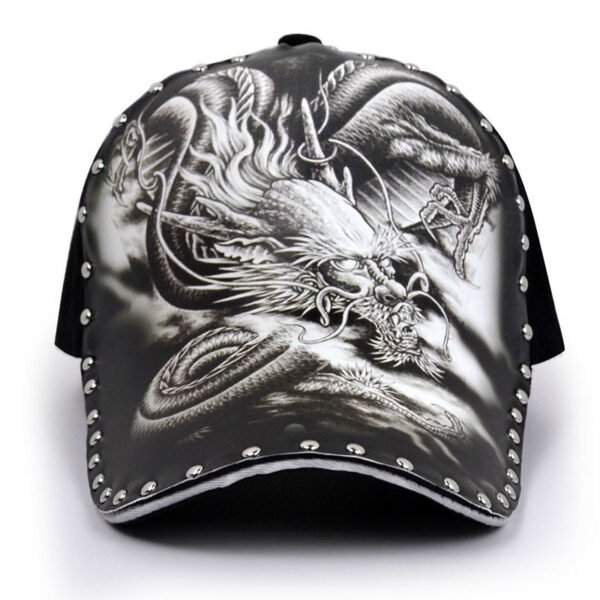 Baseball Cap 3d Printed Wide Brim Hard Top Peak Cap - Image 6