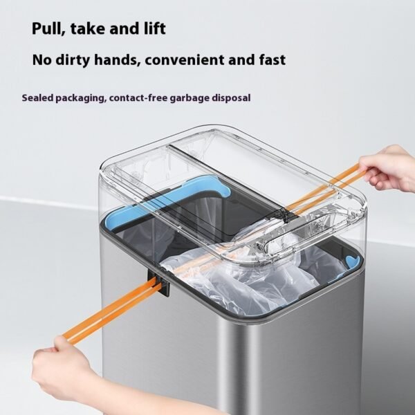 Inductive Ashbin Living Room And Kitchen Large Capacity Deodorant Smart Trash Can - Image 4