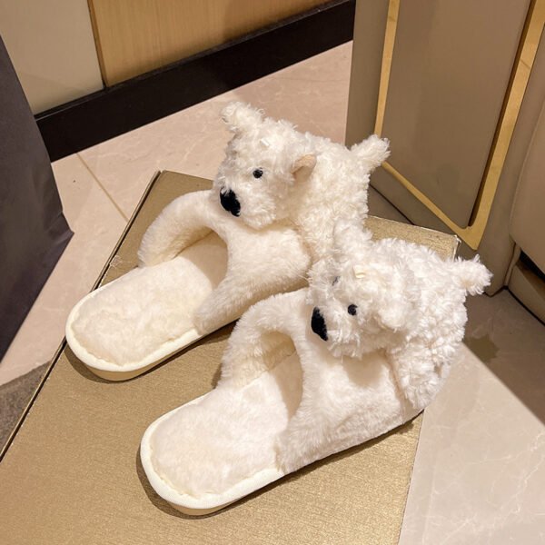 Cotton Slippers Female Puppy Doll Fluffy Slippers - Image 7