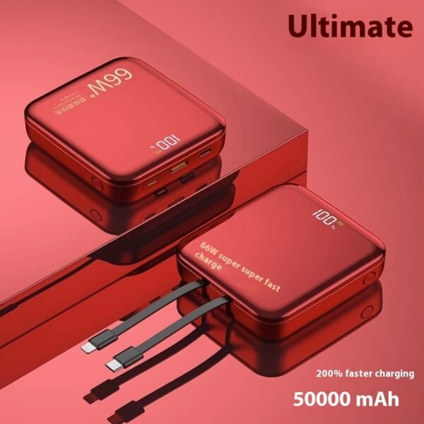 Large Capacity Super Fast Charge With Cable Power Bank - Image 8