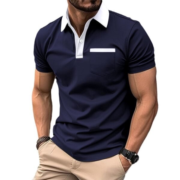 Slim Chest Pocket Short Sleeve Men - Image 5