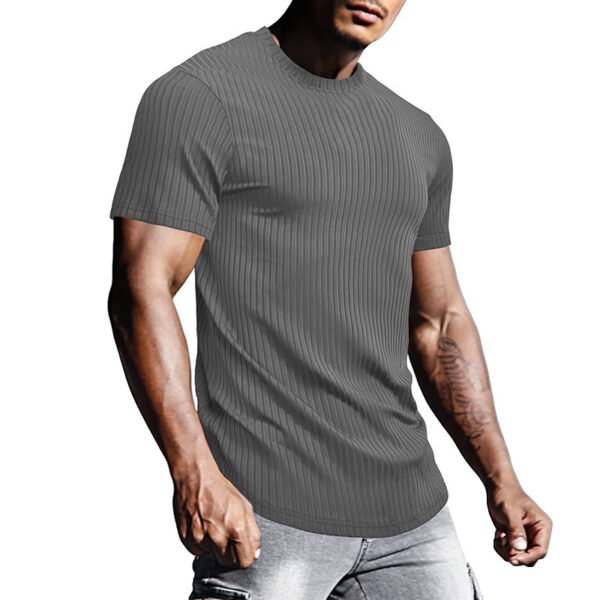 Men's Sports Tight Short-sleeved T-shirt - Image 10