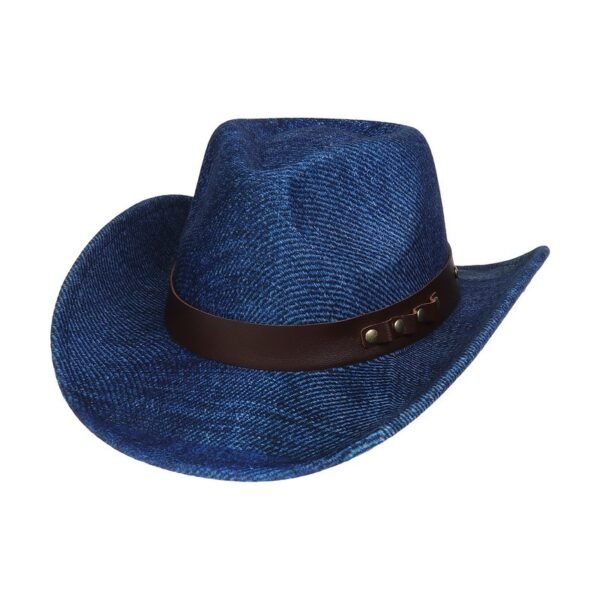 Western Cowboy Hat Felt Outdoor Sun Shade Top Hat Retro Jazz - Image 3