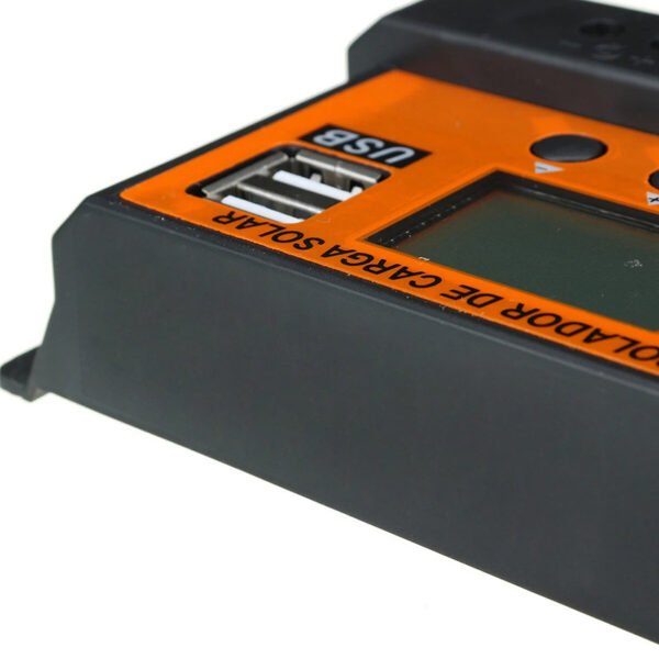 LCD Solar Panel Charging Orange Controller - Image 3