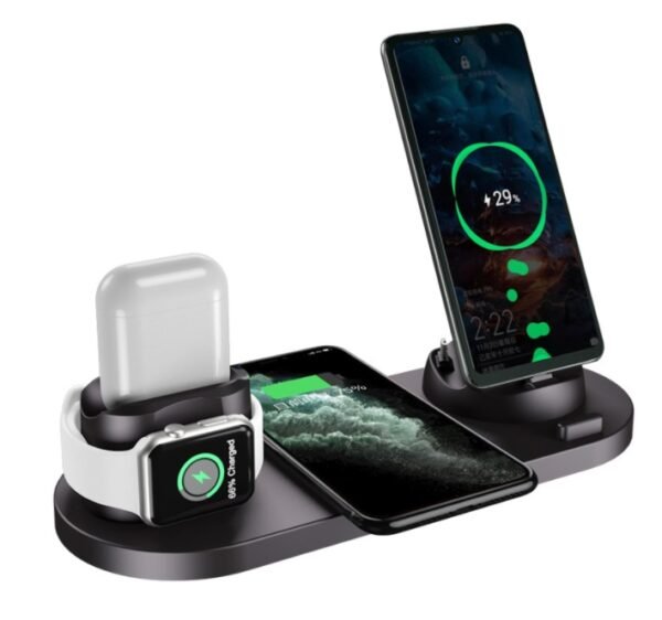 6-in-1 Wireless Charger Dock for iPhone & Watch - Image 8