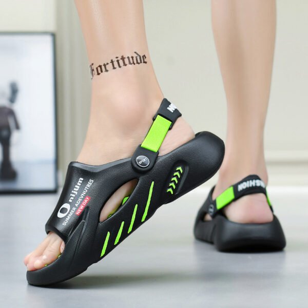 Men's Non-slip Wear-resistant Slippers Dual-use Plus Size - Image 2