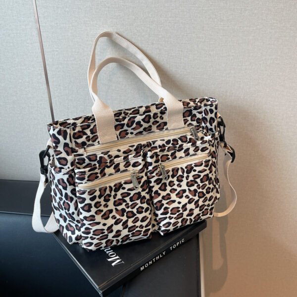 Large Capacity Leopard Print All-match Shoulder Messenger Bag - Image 8