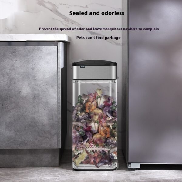 Inductive Ashbin Living Room And Kitchen Large Capacity Deodorant Smart Trash Can - Image 2