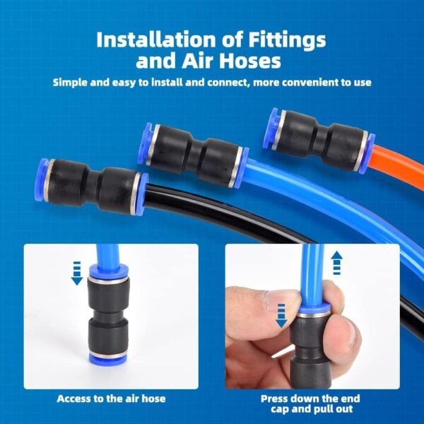 40-piece Straight-through Quick Pneumatic Connector Accessories Assembly - Image 3