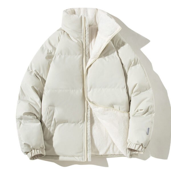 Couples Stand-Up Collar Jacket – Warm & Thickened Winter Coat - Image 3
