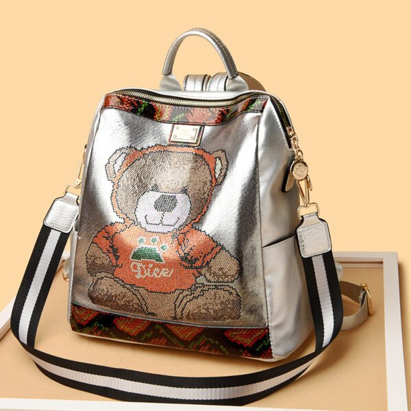 Rhinestone Backpack Female Personality Female Large-capacity Backpack - Image 2