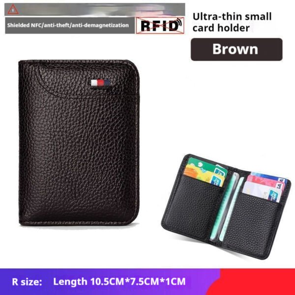 Men's Business Leather Case Bank Card Holder - Image 7
