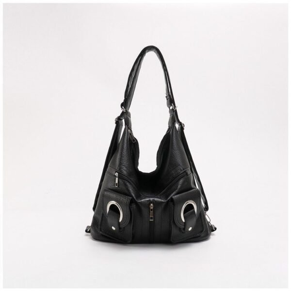 Soft Leather Shoulder Large-capacity Crossbody Bag - Image 2