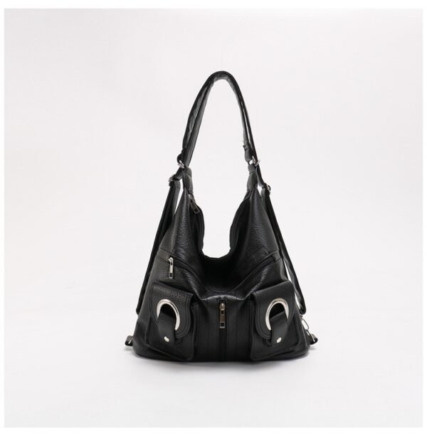 Soft Leather Shoulder Large-capacity Crossbody Bag - Image 6