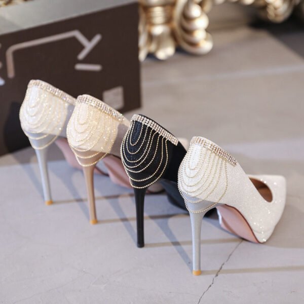 Spring Design Versatile Goddess Temperament Classy High Heels - Image 4