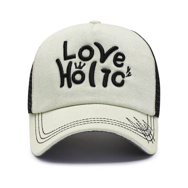 Spring And Summer Fashion Embroidery Alphabet Peaked Cap Outdoor Travel - Image 5