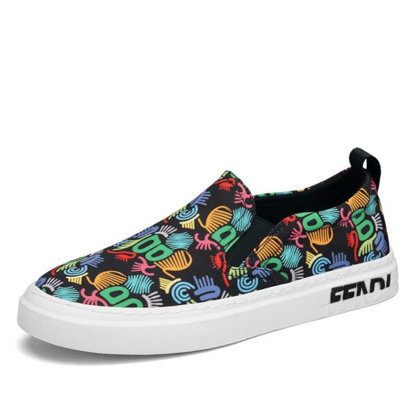 Spring And Autumn New Casual Canvas Lace-up Round Toe Shoes - Image 5