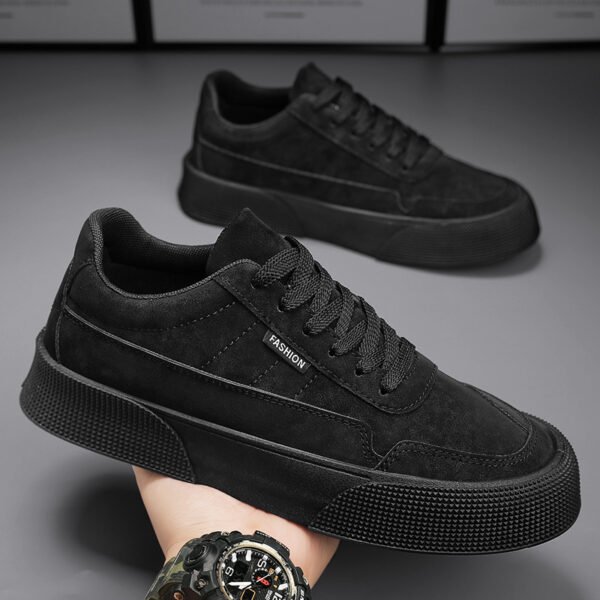 Casual Board Flat Shoes Men Breathable Thick-soled Lace-up Sneakers For Walking Running - Image 10