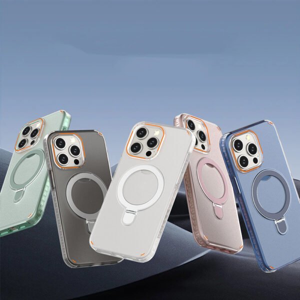 Colorful Magnetic Bracket Phone Case – MagSafe Wireless Charging - Image 6