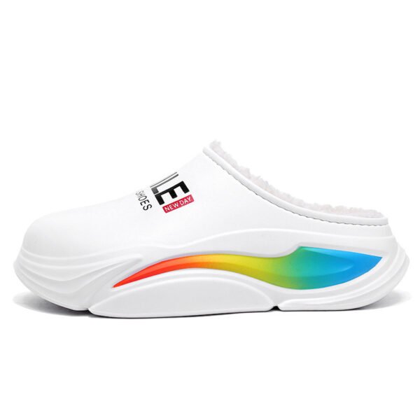 Cotton Shoes EVA Cold-proof Warm Men's Waterproof Non-slip Casual High-end Men's Cotton Slippers - Image 5